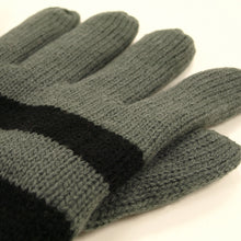 Load image into Gallery viewer, Soft Knit Men's Striped Winter Insulated Gloves - Different Colors Available
