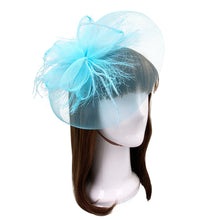 Load image into Gallery viewer, Elegant 2-Way Flower Veil Fascinator with Both Clip & Headband - Diff Colors