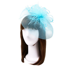 Load image into Gallery viewer, Elegant 2-Way Flower Veil Fascinator with Both Clip & Headband - Diff Colors
