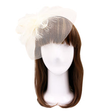 Load image into Gallery viewer, Elegant 2-Way Flower Veil Fascinator with Both Clip & Headband - Diff Colors
