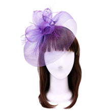 Load image into Gallery viewer, Elegant 2-Way Flower Veil Fascinator with Both Clip & Headband - Diff Colors