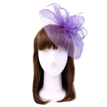 Load image into Gallery viewer, Elegant 2-Way Flower Veil Fascinator with Both Clip & Headband - Diff Colors