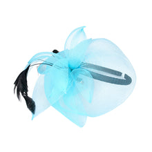Load image into Gallery viewer, Elegant 2-Way Flower Veil & Feather Fascinator with Clip & Headband -Diff Colors