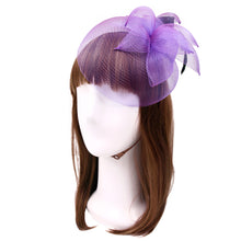 Load image into Gallery viewer, Elegant 2-Way Flower Veil & Feather Fascinator with Clip & Headband -Diff Colors