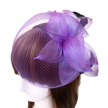 Load image into Gallery viewer, Elegant 2-Way Flower Veil & Feather Fascinator with Clip & Headband -Diff Colors