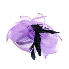 Load image into Gallery viewer, Elegant 2-Way Flower Veil & Feather Fascinator with Clip & Headband -Diff Colors