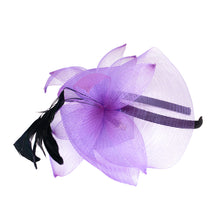 Load image into Gallery viewer, Elegant 2-Way Flower Veil & Feather Fascinator with Clip & Headband -Diff Colors