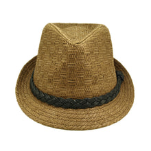 Load image into Gallery viewer, Classic Fedora Straw Hat with Braided Band