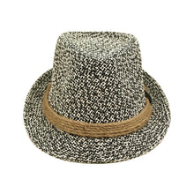 Load image into Gallery viewer, Premium Classic Two Tone Fedora Straw Hat