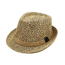 Load image into Gallery viewer, Premium Classic Two Tone Fedora Straw Hat
