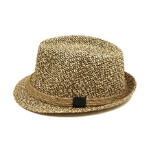 Load image into Gallery viewer, Premium Classic Two Tone Fedora Straw Hat
