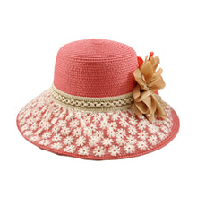 Load image into Gallery viewer, Princess Lace Flower Straw Sun Hat - Different Colors Available