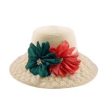 Load image into Gallery viewer, Princess Lace Flower Straw Sun Hat - Different Colors Available