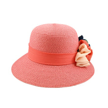 Load image into Gallery viewer, Deluxe Flower Straw Sun Hat - Different Colors & Bands Available