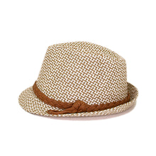 Load image into Gallery viewer, Unisex Premium 2 Tone Fedora Straw Hat with Braided Band - Diff Colors Avail