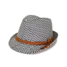 Load image into Gallery viewer, Unisex Premium 2 Tone Fedora Straw Hat with Braided Band - Diff Colors Avail
