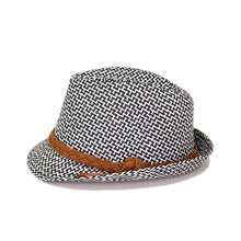 Load image into Gallery viewer, Unisex Premium 2 Tone Fedora Straw Hat with Braided Band - Diff Colors Avail