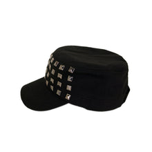 Load image into Gallery viewer, Adjustable Cotton Military Style Studded Front Army Cap Cadet Hat - Diff Colors Avail