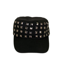 Load image into Gallery viewer, Adjustable Cotton Military Style Studded Front Army Cap Cadet Hat - Diff Colors Avail