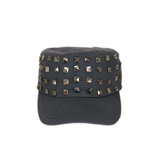 Load image into Gallery viewer, Adjustable Cotton Military Style Studded Front Army Cap Cadet Hat - Diff Colors Avail