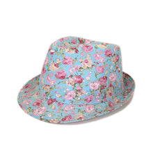 Load image into Gallery viewer, Cotton Floral Sequin Sparkle Fedora Hat