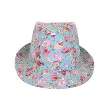 Load image into Gallery viewer, Cotton Floral Sequin Sparkle Fedora Hat