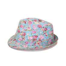 Load image into Gallery viewer, Cotton Floral Sequin Sparkle Fedora Hat