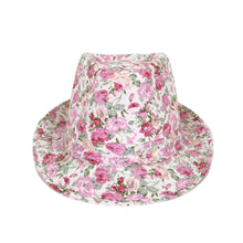 Load image into Gallery viewer, Cotton Floral Sequin Sparkle Fedora Hat