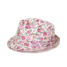 Load image into Gallery viewer, Cotton Floral Sequin Sparkle Fedora Hat