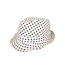 Load image into Gallery viewer, Premium Polka Dot Cotton Fedora Hat