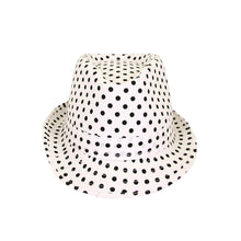 Load image into Gallery viewer, Premium Polka Dot Cotton Fedora Hat
