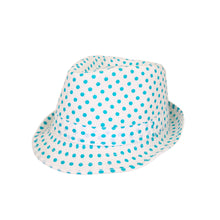 Load image into Gallery viewer, Premium Polka Dot Cotton Fedora Hat
