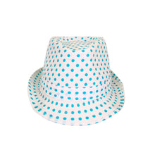Load image into Gallery viewer, Premium Polka Dot Cotton Fedora Hat