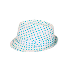 Load image into Gallery viewer, Premium Polka Dot Cotton Fedora Hat