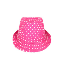 Load image into Gallery viewer, Premium Polka Dot Cotton Fedora Hat