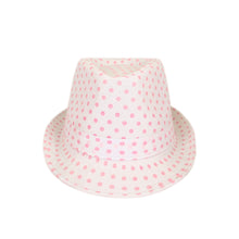 Load image into Gallery viewer, Premium Polka Dot Cotton Fedora Hat