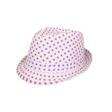 Load image into Gallery viewer, Premium Polka Dot Cotton Fedora Hat