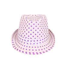 Load image into Gallery viewer, Premium Polka Dot Cotton Fedora Hat