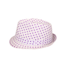 Load image into Gallery viewer, Premium Polka Dot Cotton Fedora Hat