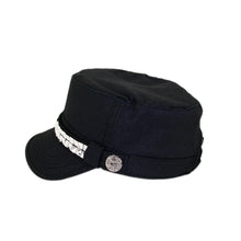 Load image into Gallery viewer, Adjustable Cotton Military Style Studded Bling Army Cap Cadet Hat