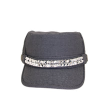 Load image into Gallery viewer, Adjustable Cotton Military Style Studded Bling Army Cap Cadet Hat
