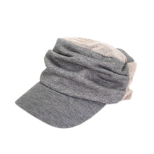 Load image into Gallery viewer, Trendy Cotton Grey 2-Tone Soft Cadet Cap Hat