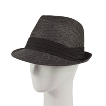 Load image into Gallery viewer, Unisex Classic Fedora Straw Hat with Black Cotton Band