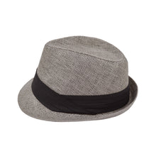 Load image into Gallery viewer, Unisex Classic Fedora Straw Hat with Black Cotton Band