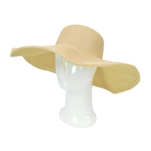 Load image into Gallery viewer, Women's Classic Solid Color Floppy Wide Brim Straw Beach Sun Hat - Diff Colors