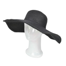 Load image into Gallery viewer, Women's Classic Solid Color Floppy Wide Brim Straw Beach Sun Hat - Diff Colors