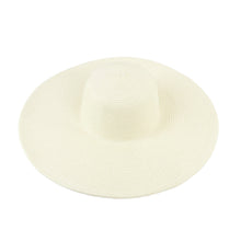 Load image into Gallery viewer, Women's Classic Solid Color Floppy Wide Brim Straw Beach Sun Hat - Diff Colors