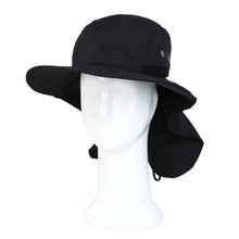 Load image into Gallery viewer, Cotton Foldable Lightweight Outdoor Fishing Hunting Safari Sun Hat w- Back Flap