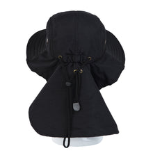 Load image into Gallery viewer, Cotton Foldable Lightweight Outdoor Fishing Hunting Safari Sun Hat w- Back Flap