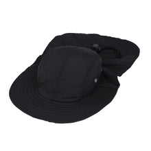 Load image into Gallery viewer, Cotton Foldable Lightweight Outdoor Fishing Hunting Safari Sun Hat w- Back Flap